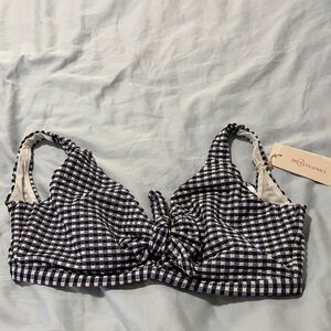 Bravissimo Whitsunday Bikini Top Gingham New NWT 30H